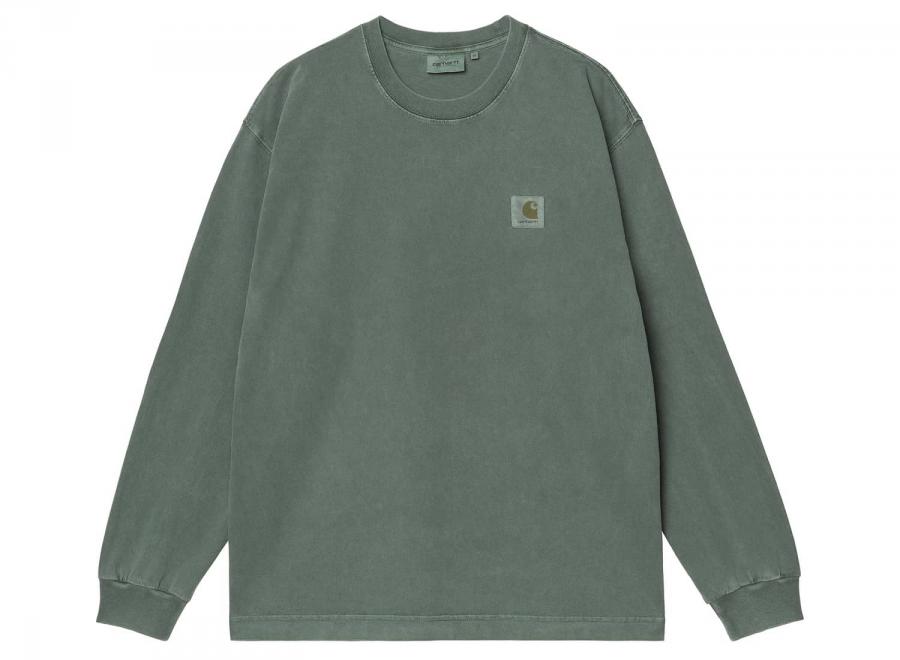 Carhartt WIP LS Vista Tshirt Dark Scarab Garment Dyed I030779.3U0.GD.03 - Carhartt Wip