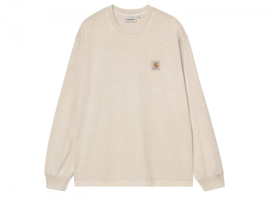 Carhartt WIP LS Vista Tshirt Fleur De Sel Garment Dyed I030779.2LP.GD.03 - Carhartt Wip