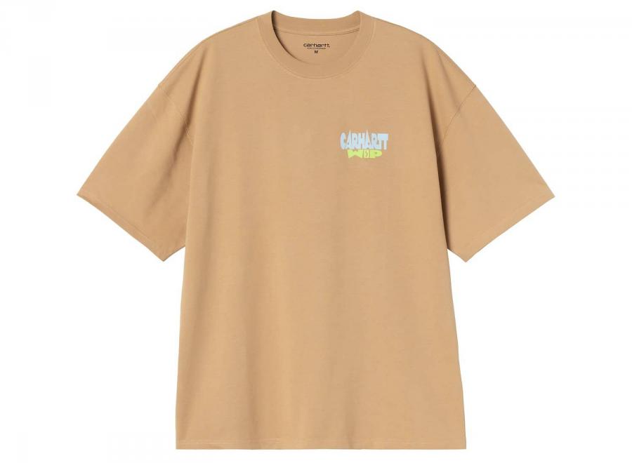 Carhartt WIP Luggage Label Tshirt Dusty H Brown I036892.07E.XX.03 - Carhartt Wip