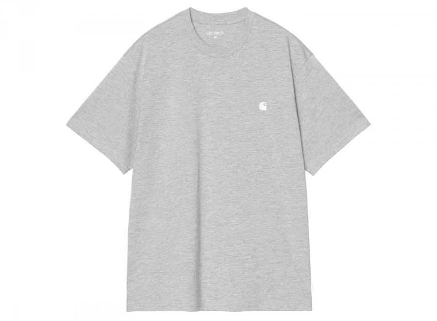 Carhartt WIP Madison Tshirt Grey Heather / White I033000 - Carhartt Wip