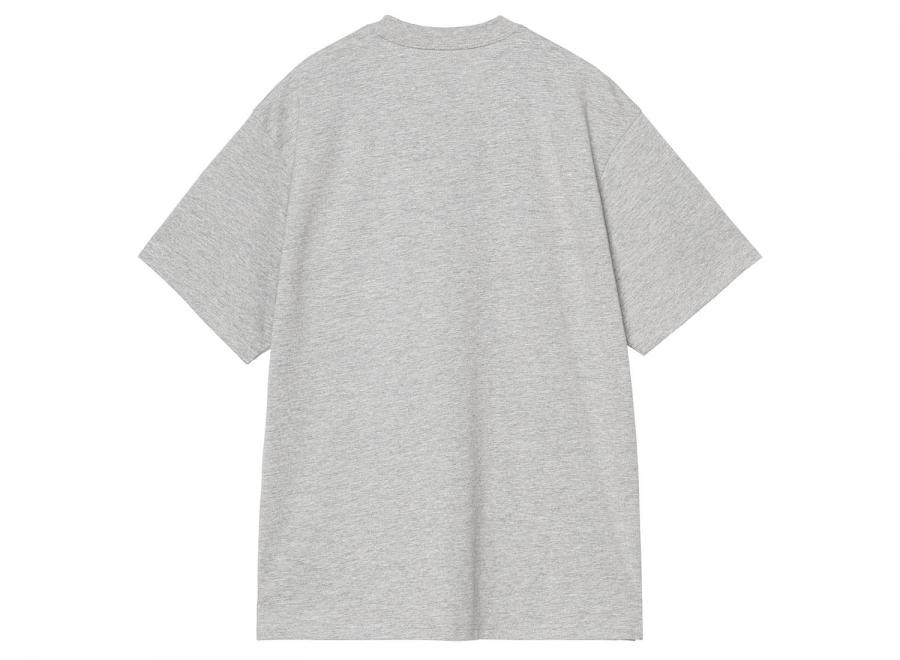 Carhartt WIP Madison Tshirt Grey Heather / White I033000 - Carhartt Wip