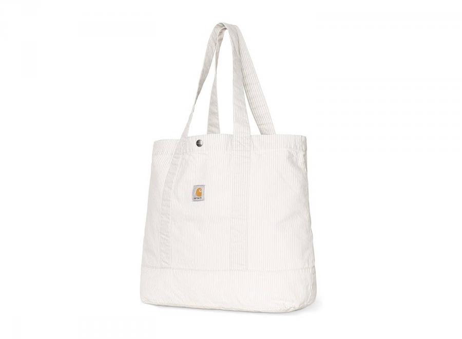 Carhartt WIP Mercer Tote Bag Hickory Stripe Graphite / Wax Bleached I036510 - Carhartt Wip
