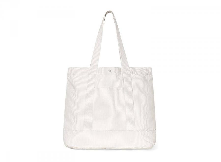 Carhartt WIP Mercer Tote Bag Hickory Stripe Graphite / Wax Bleached I036510 - Carhartt Wip