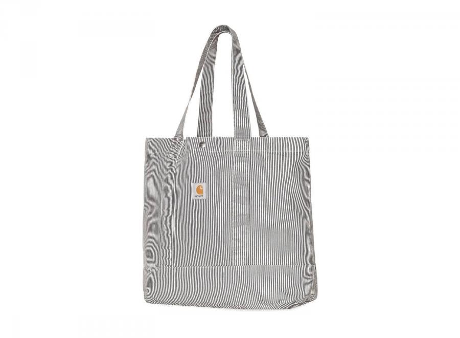 Carhartt WIP Mercer Tote Bag Hickory Stripe Graphite / Wax Stone Washed I036510 - Carhartt Wip