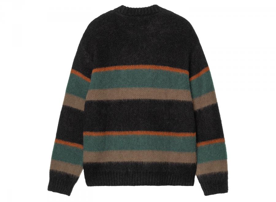 Carhartt WIP Merton Sweater Sundling Stripes Dark Scarab I035390.3YJ.XX.03 - Carhartt Wip