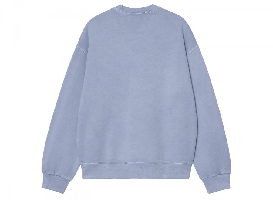 Carhartt WIP Nelson Sweatshirt Gentle Blue Garment Dyed I029957 - Carhartt Wip