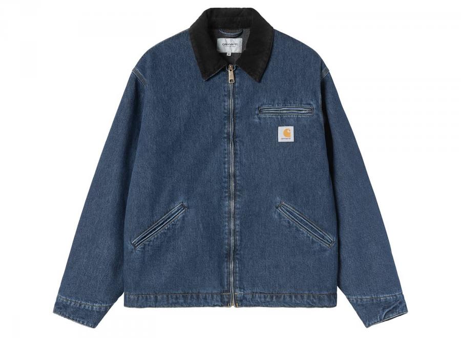 Carhartt WIP OG Detroit Jacket Blue / Black Stone Washed I037535.B89.06.03 - Carhartt Wip
