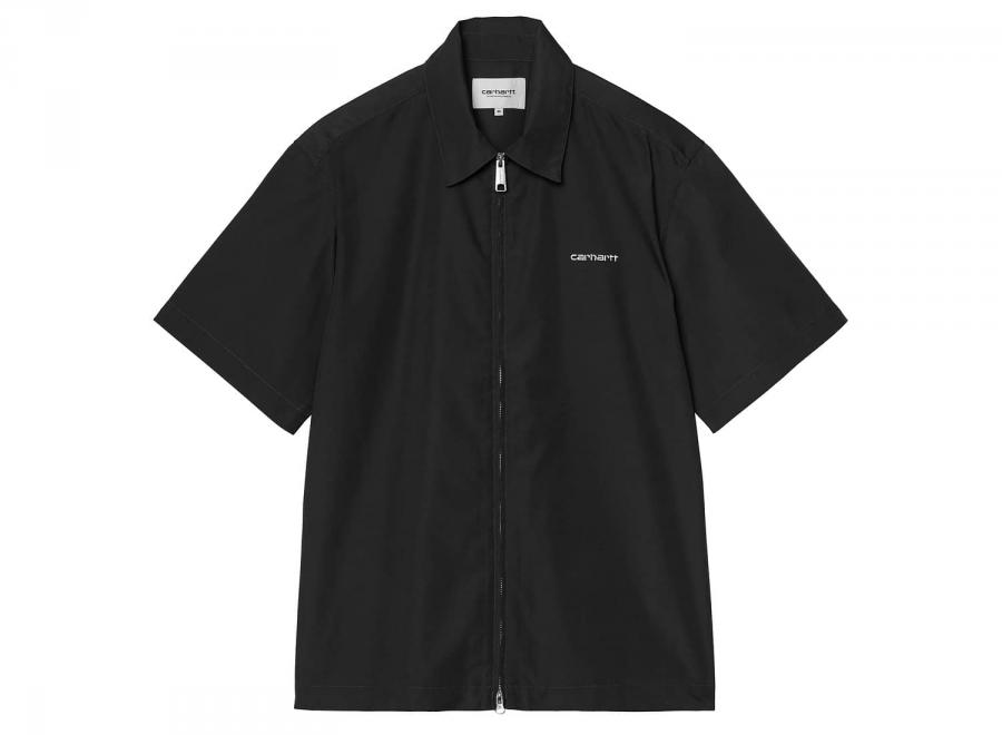 Carhartt WIP Postal Zip Shirt Black / Wax I036189 - Carhartt Wip