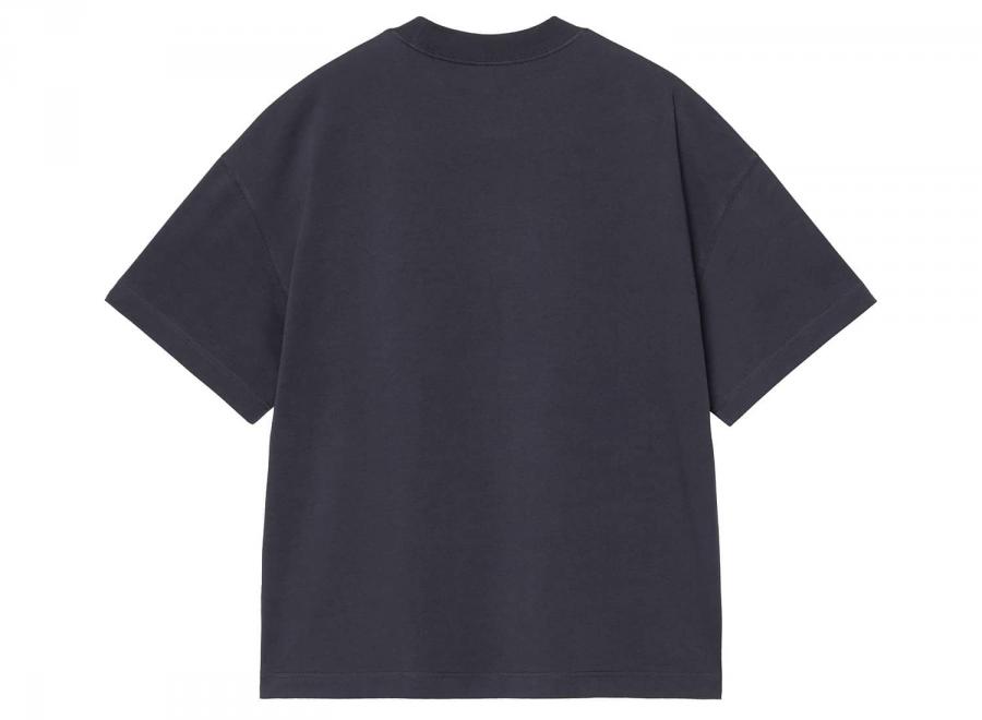 Carhartt WIP Signature Script Tshirt Dark Navy / WIP Dusty Hamilton Brown I033828.3Z6.XX.03 - Carhartt Wip