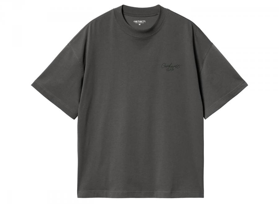 Carhartt WIP Signature Script Tshirt Graphite / Dark Scarab I033828.3Z7.XX.03 - Carhartt Wip