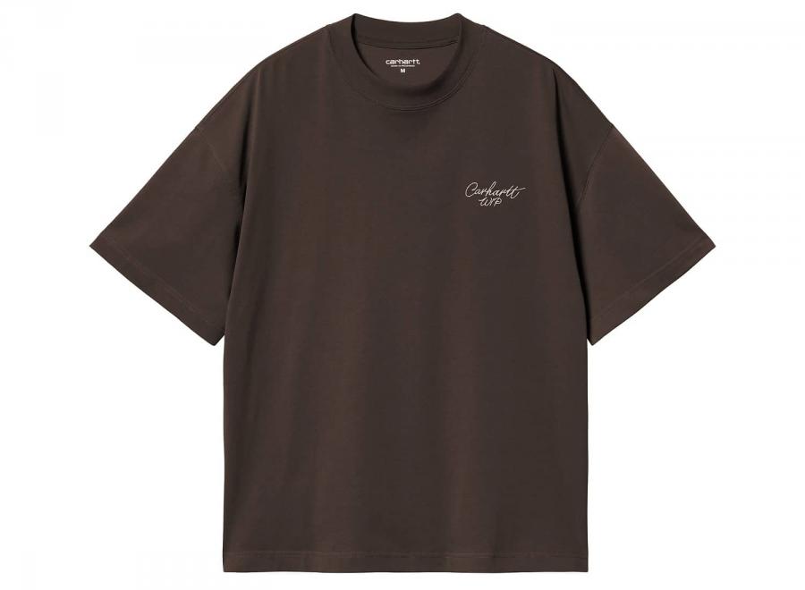 Carhartt WIP Signature Script Tshirt Tobacco / Natural I033828.3XB.XX.03 - Carhartt Wip