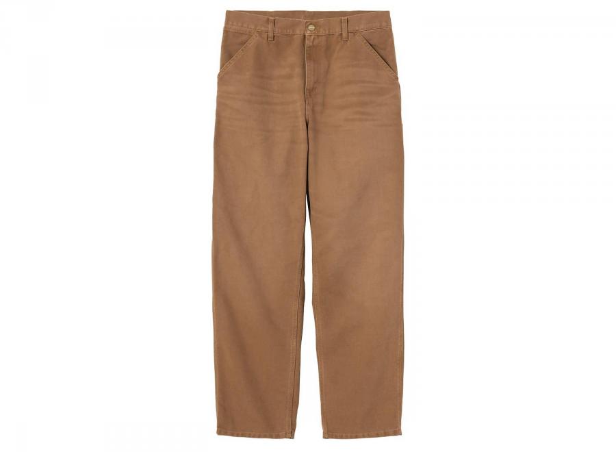 Carhartt WIP Single Knee Pant WIP H Brown Stone Canvas I034798.3TG.4O.32 - Carhartt Wip