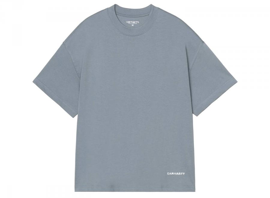 Carhartt WIP Link Script Tshirt Velvet Blue / White I031373 - Carhartt Wip