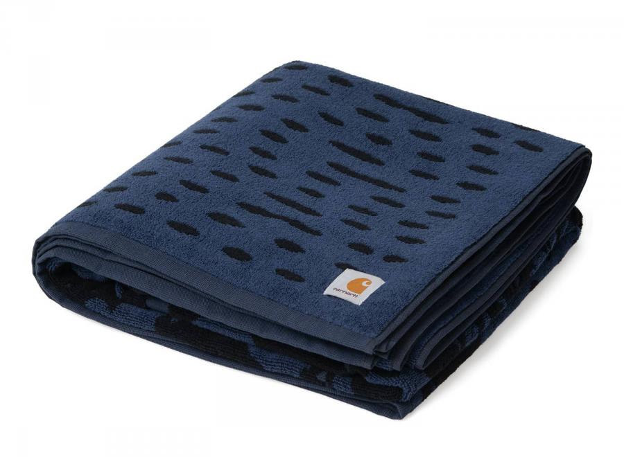 Carhartt WIP Vestige Beach Towel Blanket Terry Cotton Vestige Blue I036422 - Carhartt Wip
