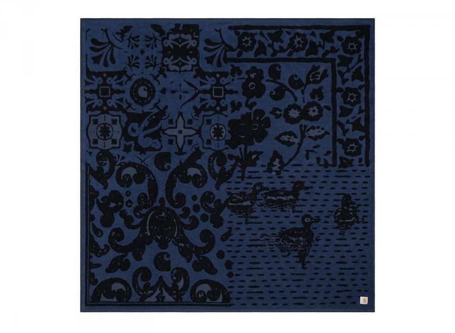 Carhartt WIP Vestige Beach Towel Blanket Terry Cotton Vestige Blue I036422 - Carhartt Wip