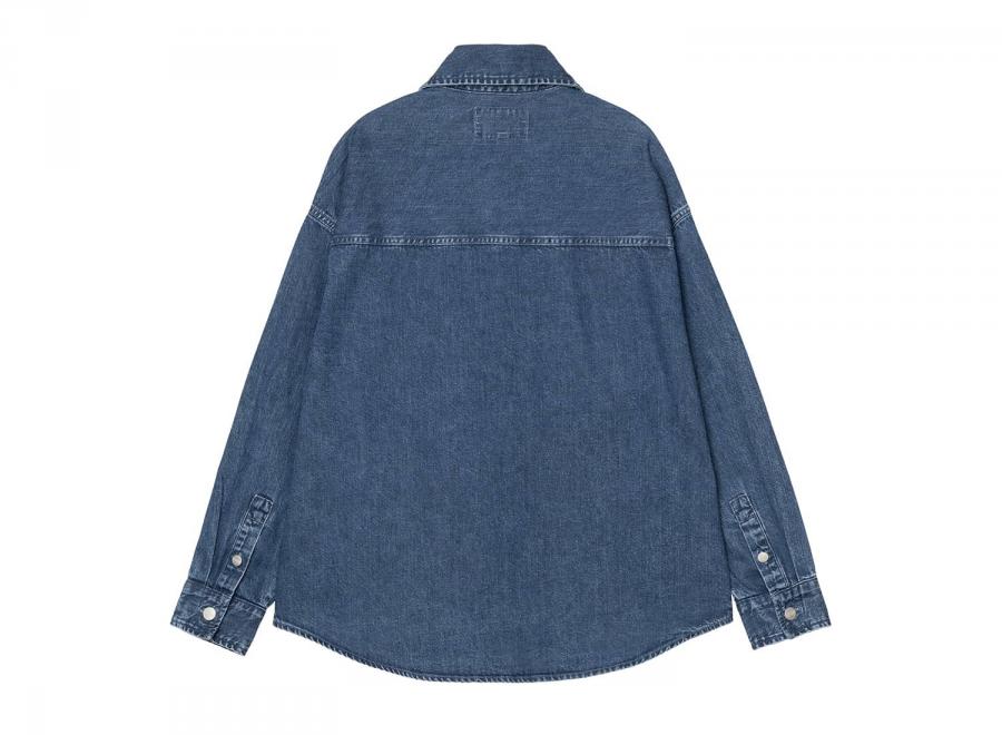 Carhartt WIP Femme Alta Shirt Jac Cotton Denim Blue Stone Washed I036232 - Carhartt Wip