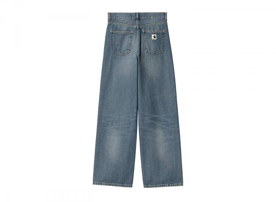 Carhartt WIP Women Jane Pant Denim Blue dark used wash I030497 - Carhartt Wip