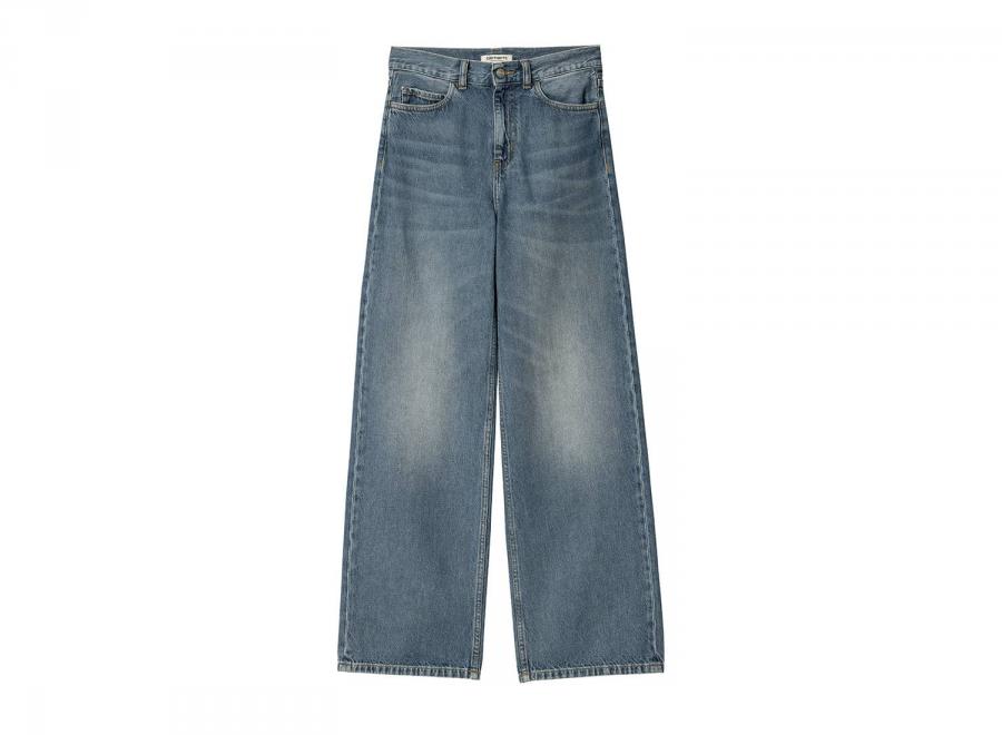 Carhartt WIP Women Jane Pant Denim Blue dark used wash I030497 - Carhartt Wip