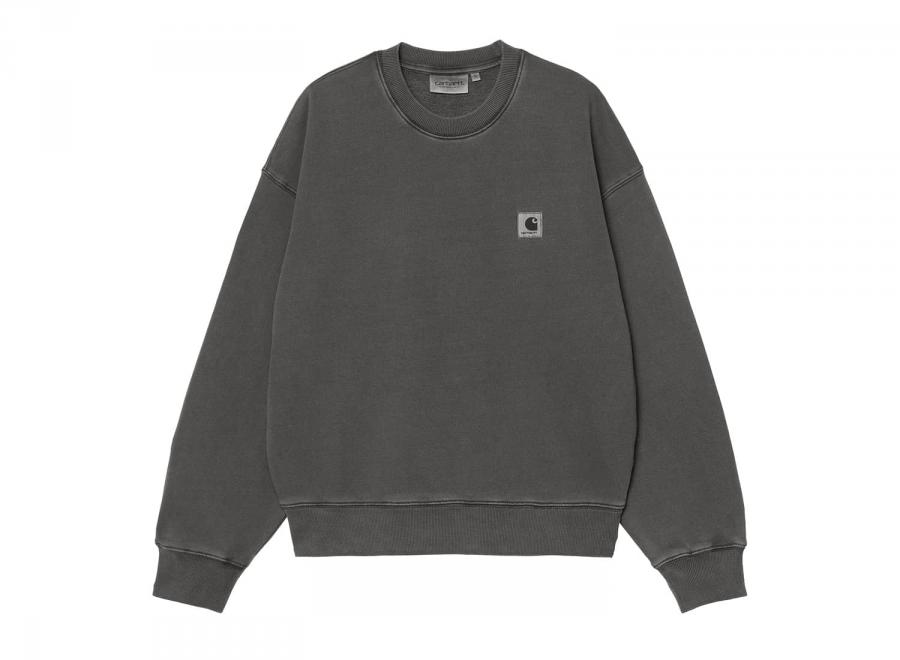 Carhartt WIP Femme Nelson Sweatshirt Black garment dyed I029537 - Carhartt Wip