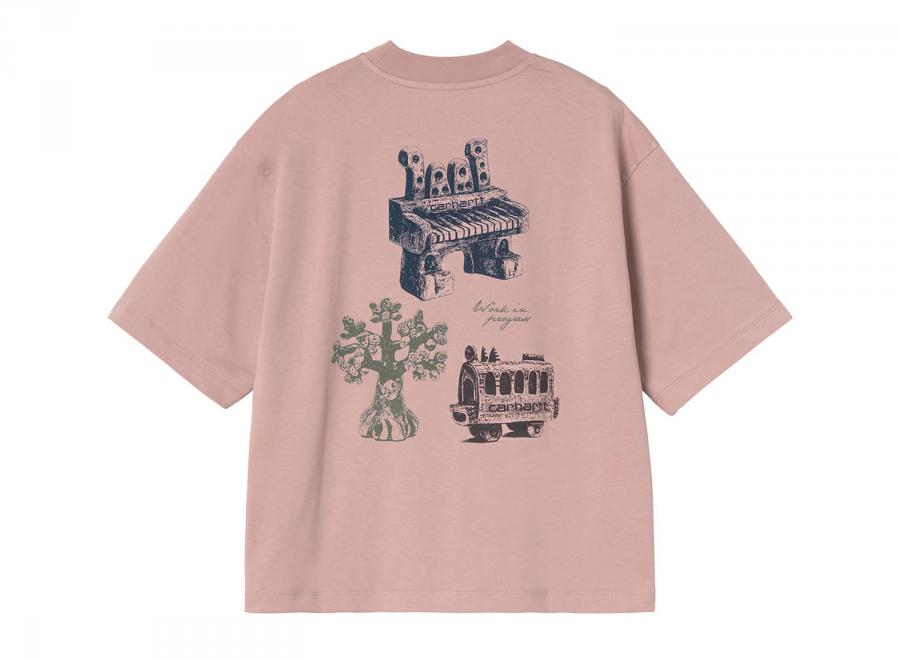 Carhartt WIP Femme Forma Tshirt Gentle Pink I036382 - Carhartt Wip