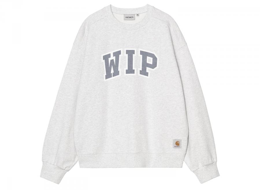 Carhartt WIP WIP III Sweatshirt Ash Heather Heavy Stone Wash I036157 - Carhartt Wip