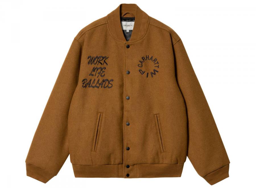 Carhartt Work Varsity Bomber Deep Hamilton Brown I032435 - Carhartt Wip