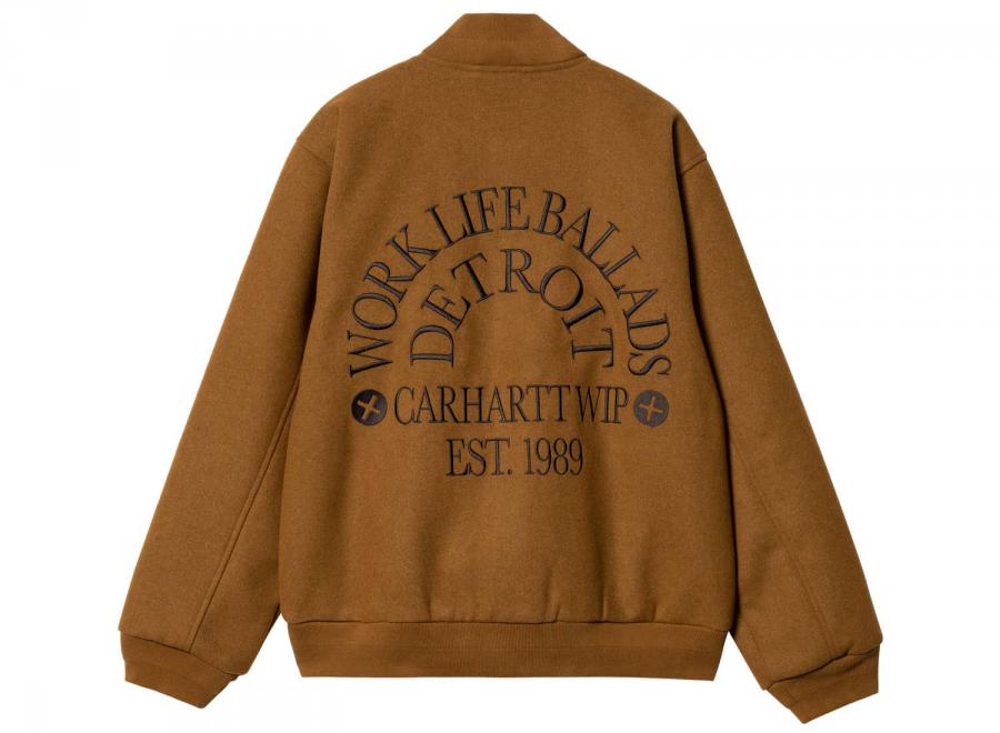 Carhartt Work Varsity Bomber Deep Hamilton Brown I032435 - Carhartt Wip