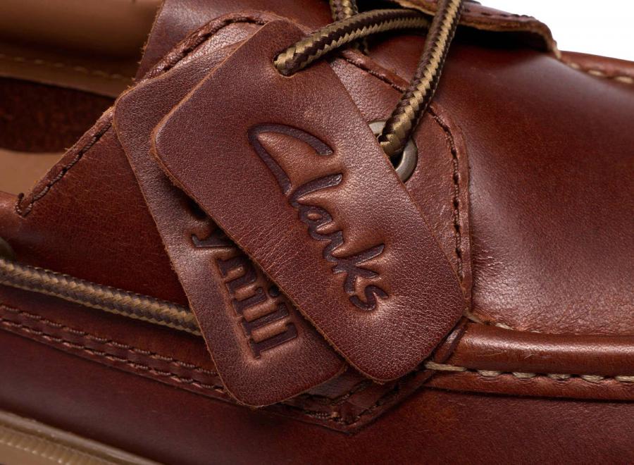 Clarks Cleyhill Boat Leather Brown - Clarks