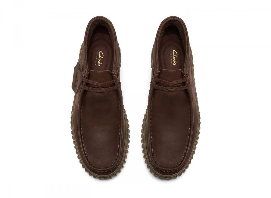 Clarks Torhill Hi Leather Dark Brown 26327242 - Clarks
