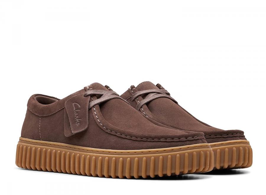 Clarks Torhill Lo Suede Dark Brown 26181386 - Clarks