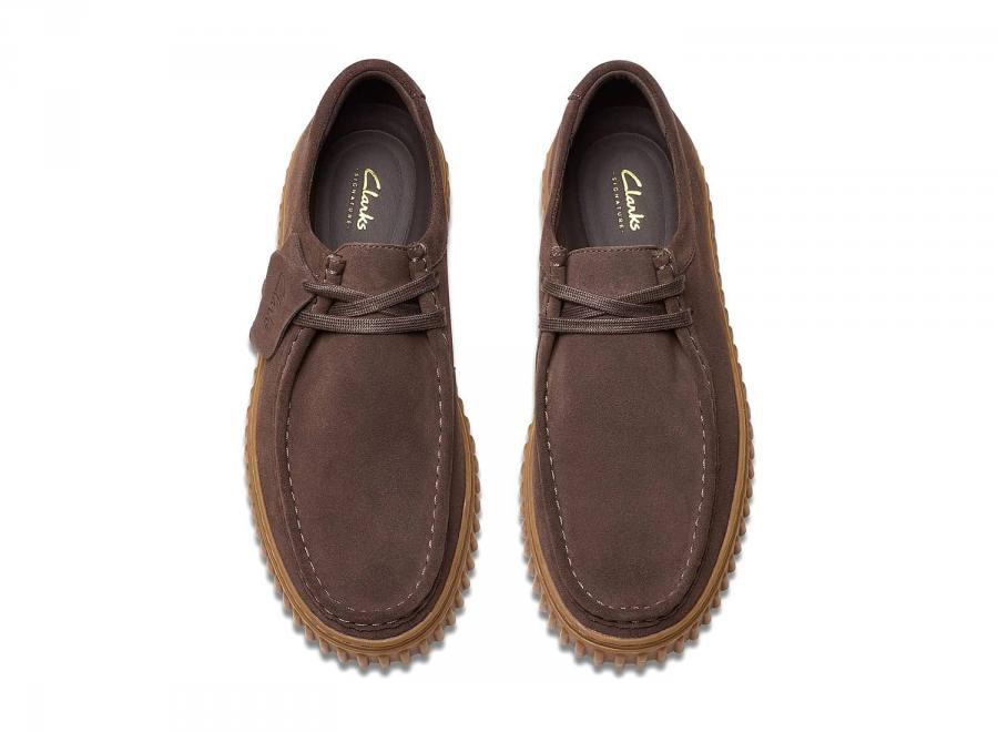 Clarks Torhill Lo Suede Dark Brown 26181386 - Clarks