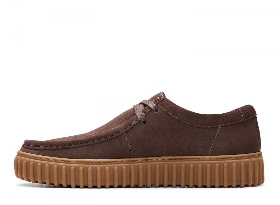 Clarks Torhill Lo Suede Dark Brown 26181386 - Clarks