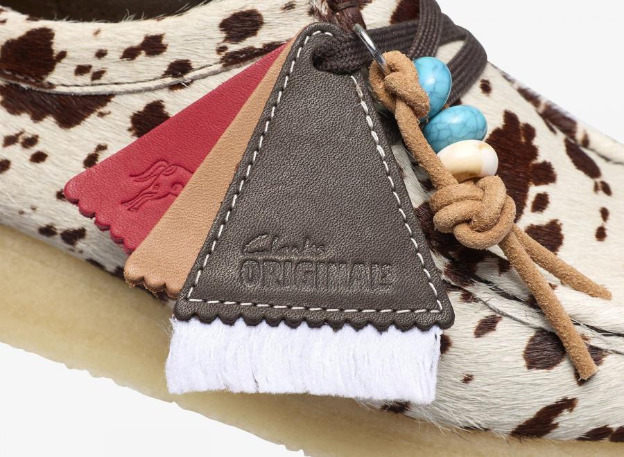 Clarks Wallabee Brown Cow Print 26328442 - Clarks