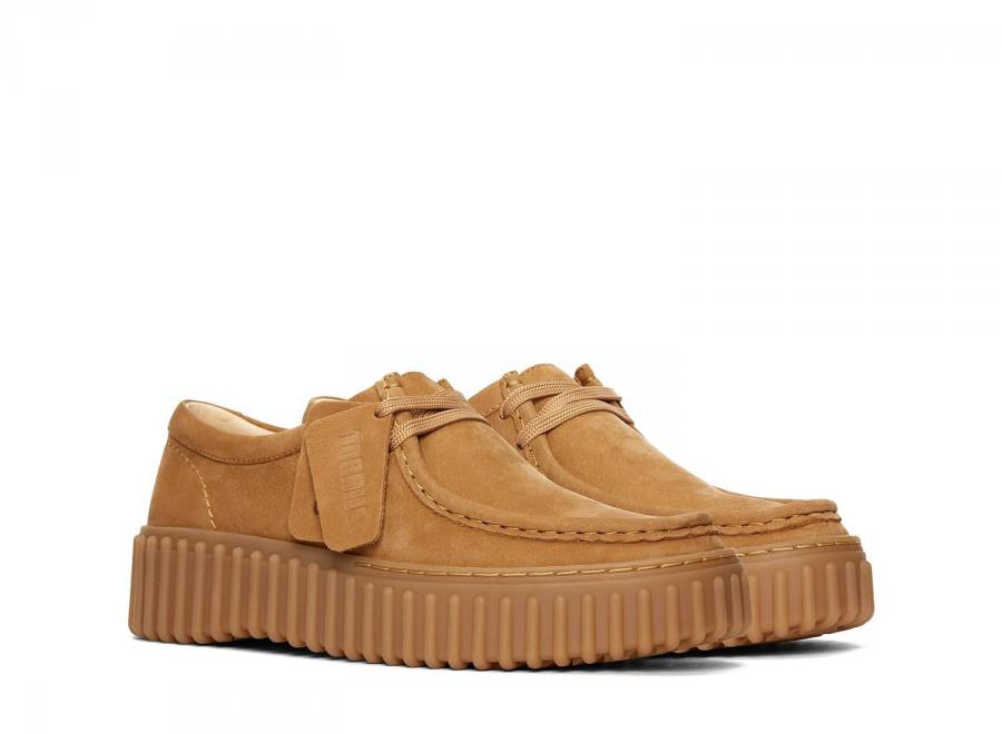 Clarks Women Torhill Bee Nubuck Light Tan 26172084 - Clarks