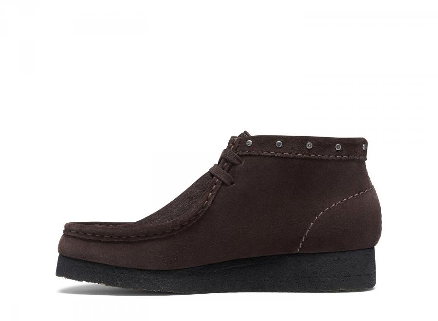 Clarks Women Wallabee Boot Brown Interest 26327661 - Clarks