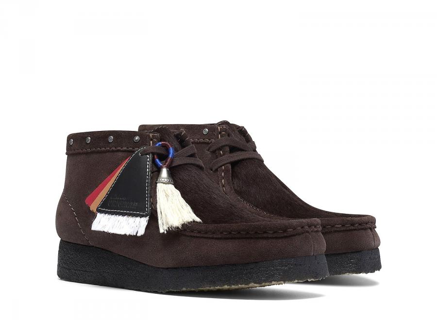 Clarks Women Wallabee Boot Brown Interest 26327661 - Clarks
