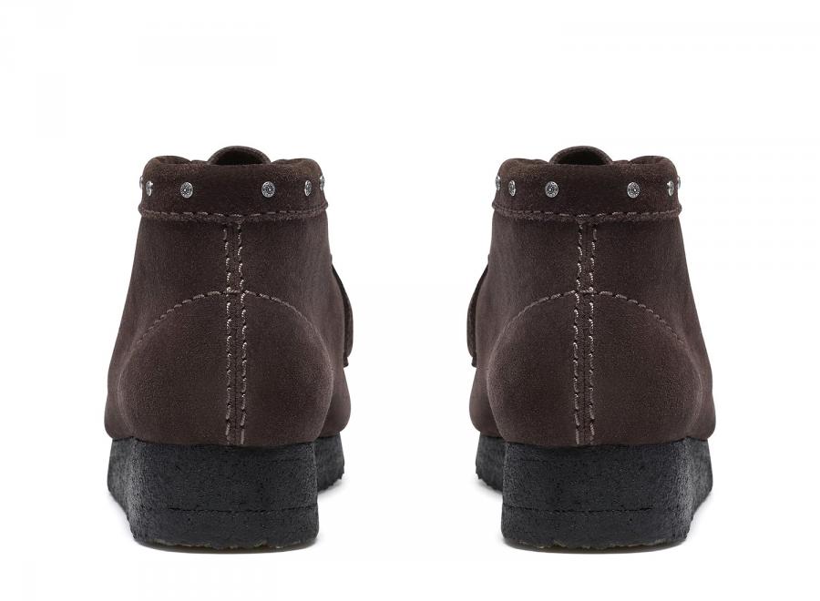 Clarks Women Wallabee Boot Brown Interest 26327661 - Clarks