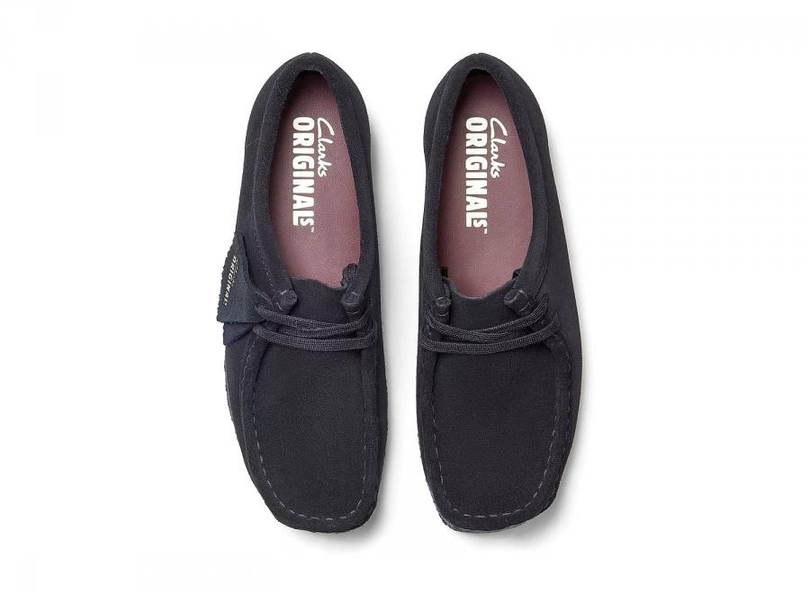 Clarks Women Wallabee Suede Black 26188326 - Clarks
