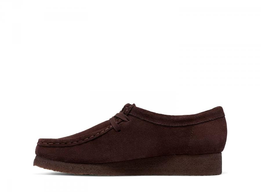 Clarks Women Wallabee Suede Chocolate 26329835 - Clarks