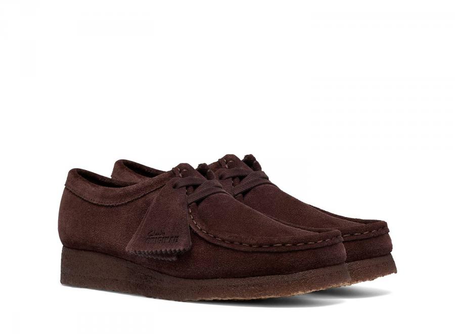 Clarks Women Wallabee Suede Chocolate 26329835 - Clarks
