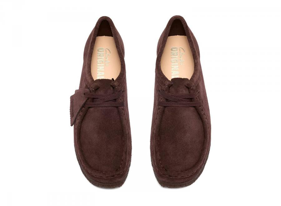 Clarks Women Wallabee Suede Chocolate 26329835 - Clarks