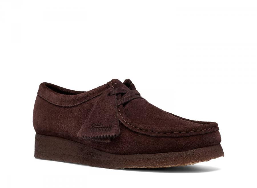 Clarks Women Wallabee Suede Chocolate 26329835 - Clarks