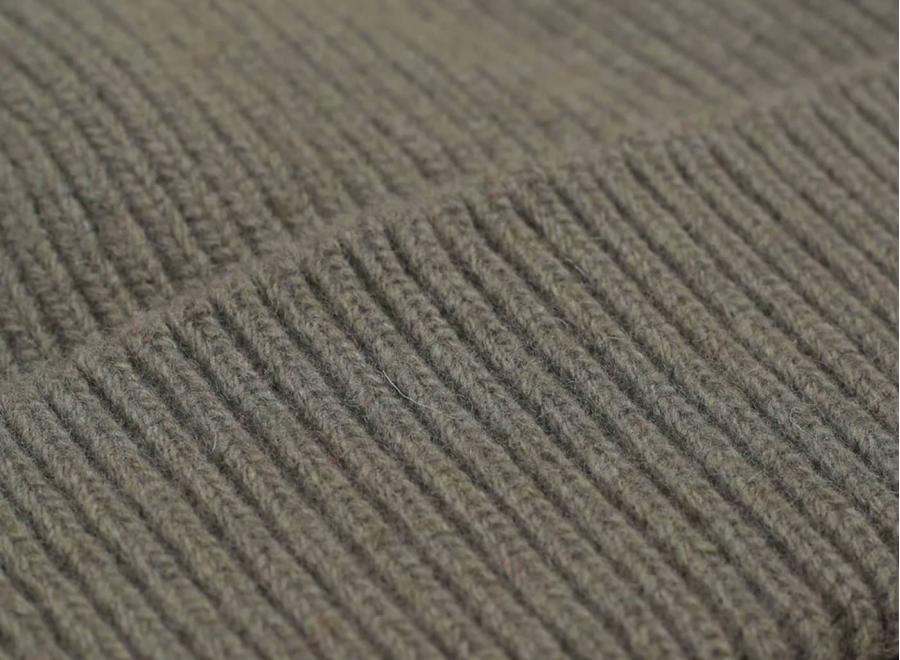 Colorful Standard Merino Wool Beanie Dusty Olive - Colorful Standard