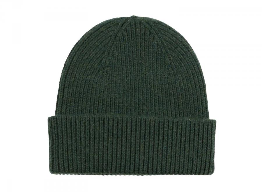 Colorful Standard Merino Wool Beanie Hunter Green - Colorful Standard