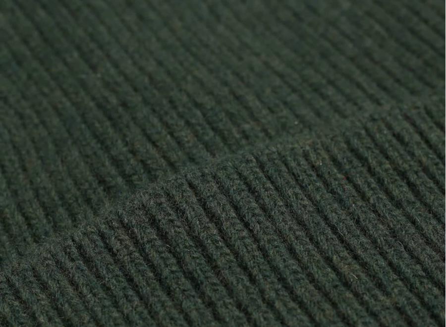 Colorful Standard Merino Wool Beanie Hunter Green - Colorful Standard