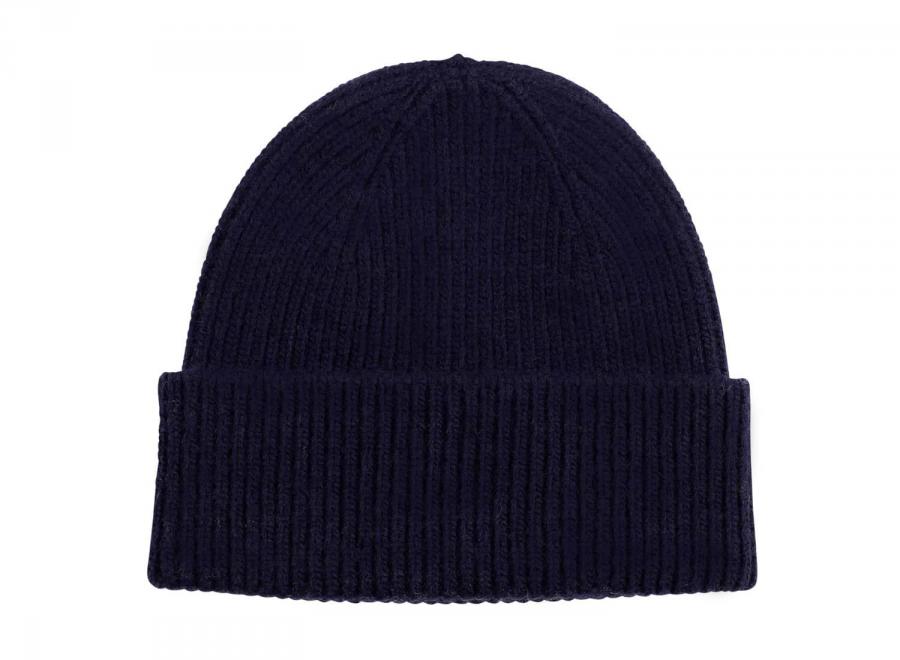 Colorful Standard Merino Wool Beanie Navy Blue - Colorful Standard