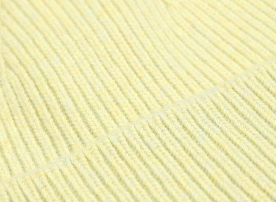Colorful Standard Merino Wool Beanie Soft Yellow - Colorful Standard