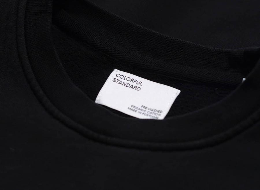 Colorful Standard Classic Organic Crew Black - Colorful Standard