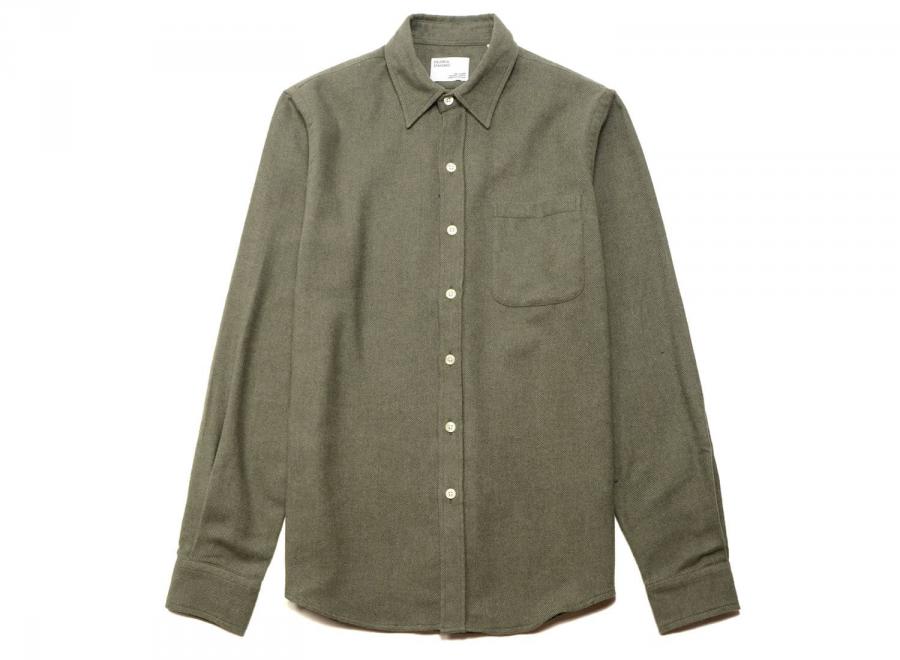 Colorful Standard Organic Flannel Shirt Dusty Olive - Colorful Standard