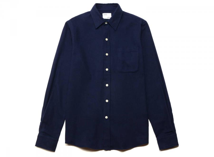 Colorful Standard Organic Flannel Shirt Navy Blue - Colorful Standard